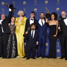 Game of Thrones-skådespelarna under Emmygalan 2018.