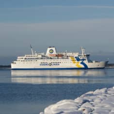 M/S Eckerö gick på grund på torsdagen.