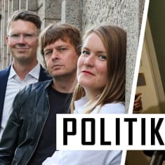 Politikens programledare vid riksdagshuset.