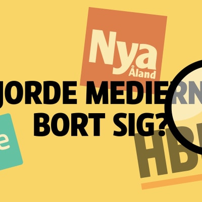 Grafikbild med texten, gjorde medierna bort sig?