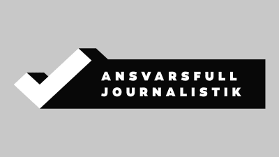 Logo med texten Ansvarsfull journalistik