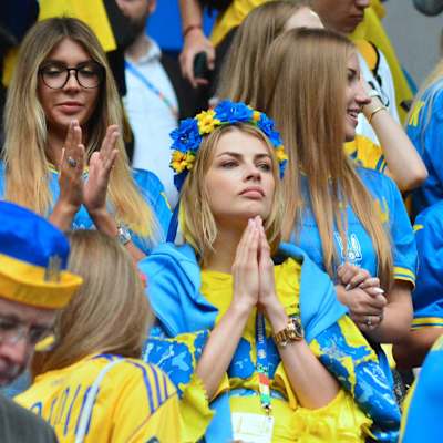 Ukrainska fans i EM 2024.