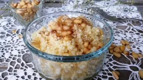 Пшенная каша с кедровыми орешками и корицей