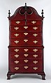 Chest-on-Chest, Thomas Townsend (1742–1827), Mahogany, chestnut, tulip poplar, American