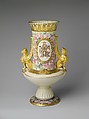 Vase, Edward Lycett (1833–1910), Porcelain, overglaze enamel decoration and gilding, American