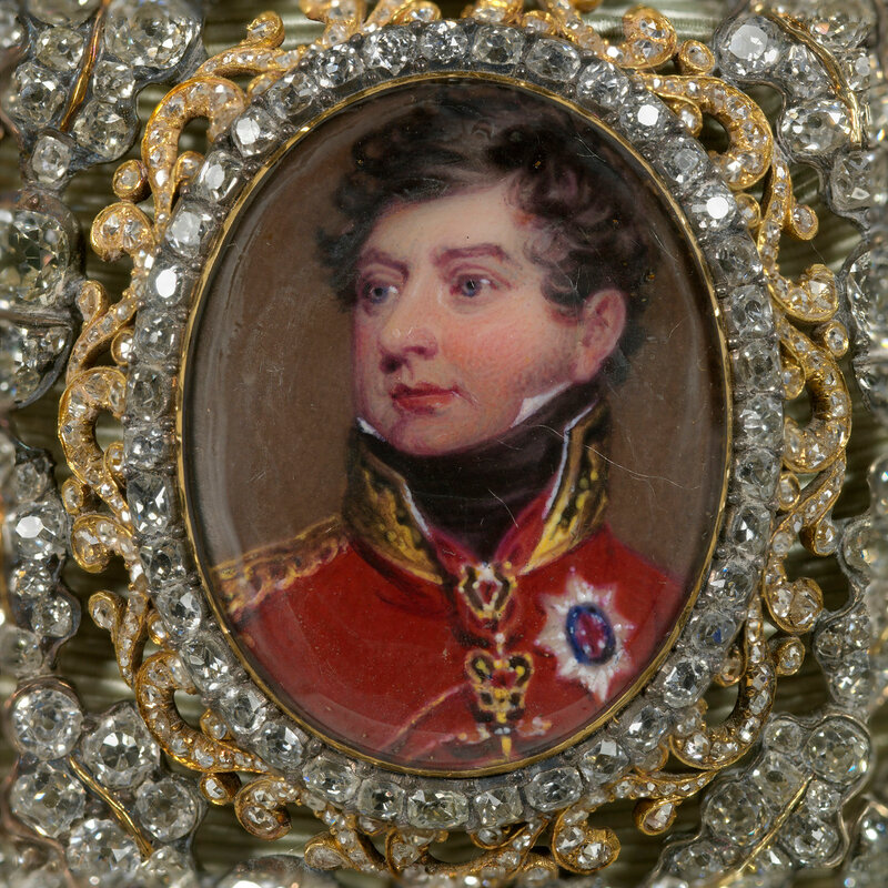 Family Order of King George IV. Badge. Originally belonged to Charlotte, Queen of Württemberg  c.1820-30