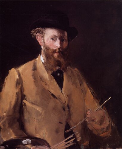 Self Portrait with Palette - 1878 - Private collection - Painting - oil on canvas.jpg