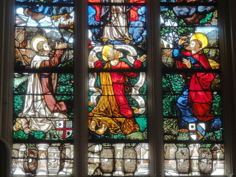 Stained glass window of the Transfiguration of Église Saint-Martin (Triel-sur-Seine)