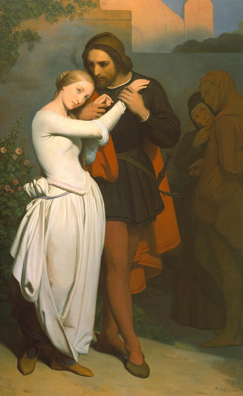 Faust and Marguerite in the Garden by Ary Scheffer, 1846