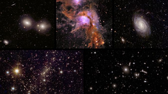 Les imatges obtingudes pel telescopi espacial Euclid
