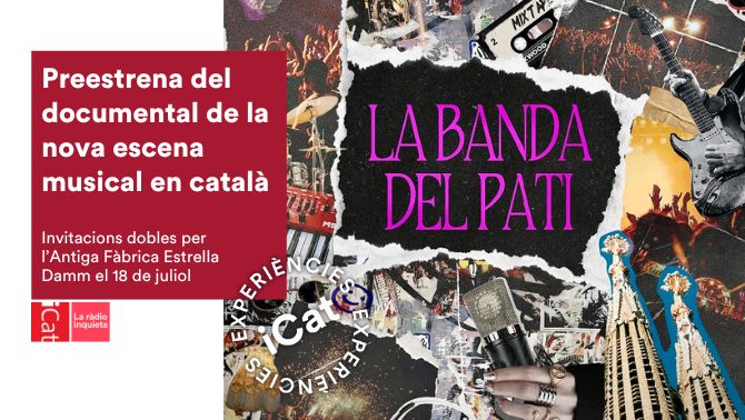 Vine a la preestrena del documental "La banda del pati" el dijous 18 de juliol a l'Antiga Fàbrica Estrella Damm