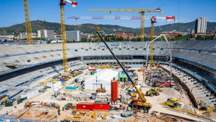 Les obres del Camp Nou avancen a bon ritme (FCB)