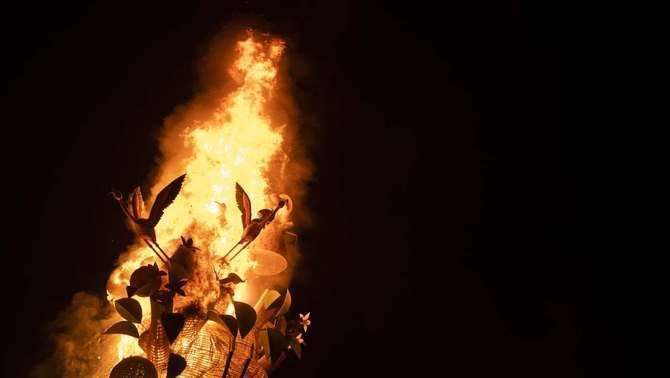 'Cremà' del ninot en les falles de València