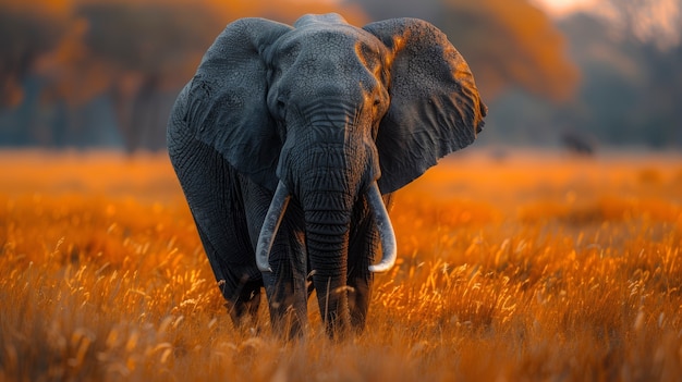 Free photo photorealistic scene of wild elephant