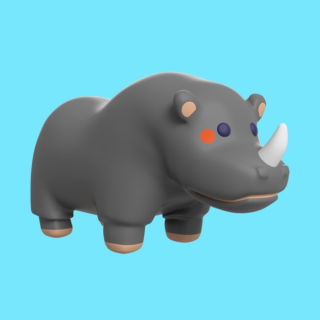 Free PSD 3d rendering of wild animal