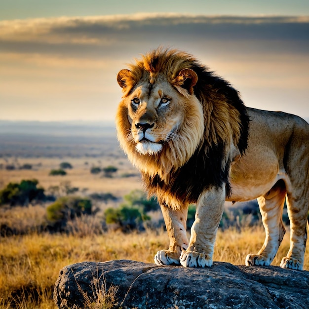 Photo majestic lion photos for your creative projects