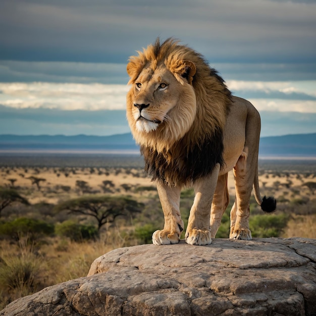 Photo majestic lion photos for your creative projects