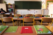 Une salle de classe, à Paris, le 31 août 2015.
