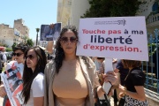 Manifestation de journalistes tunisiens à Tunis, le 27 mai 2024.