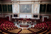 L’Assemblée nationale vide, à Paris, le 19 mai 2020.