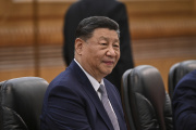 Le président chinois Xi Jinping au Grand Palais du Peuple à Pékin, le vendredi 28 juin 2024.