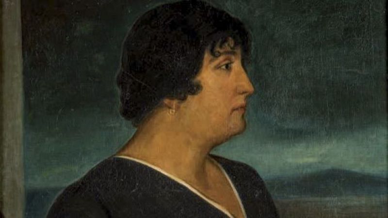 Carmen de Burgos, pintada por Julio Romero de Torres