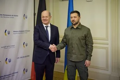 Zelensky met with Scholz in New York: they discussed military aid, the peace summit