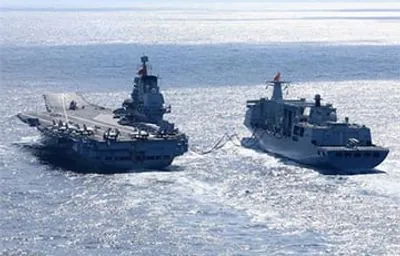 For the first time in history, China has put all its aircraft carriers to sea