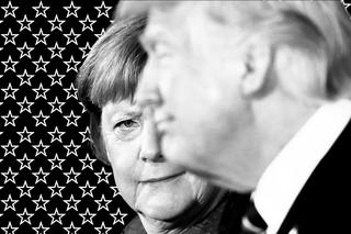 Folge 3: März 2017: Germany's Chancellor Angela Merkel (L) gives U.S. President Donald Trump a look after he suggested they might have something in common, as he answered a question about his accusation that he had been wiretapped by former President Barack Obama, during their joint news conference in the East Room of the White House in Washington, U.S., March 17, 2017.  REUTERS/Jonathan Ernst