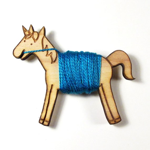 Flossy the Unicorn Embroidery Floss Bobbin