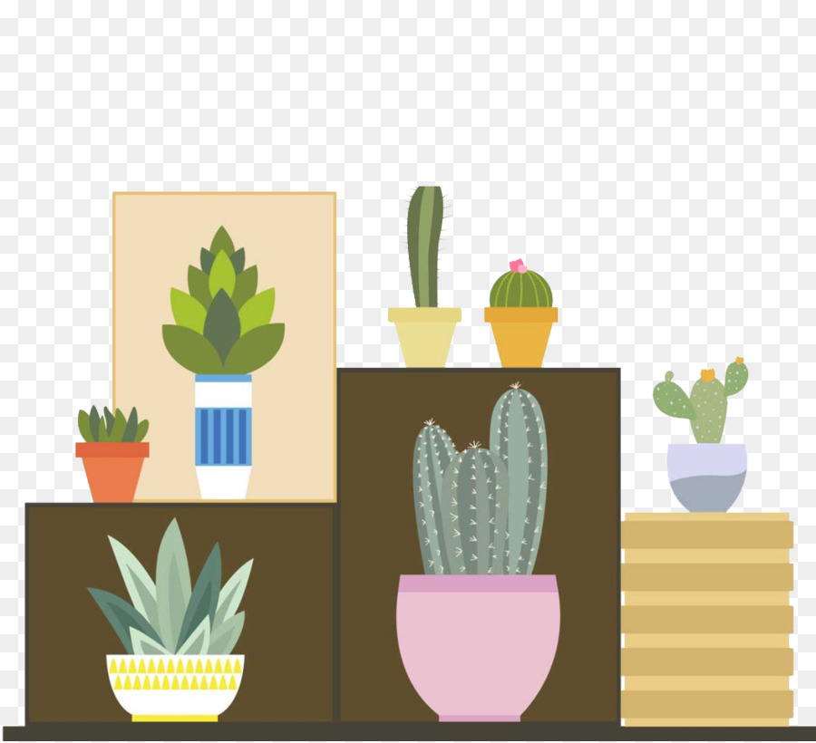 Plantes En Pot，Cactus PNG