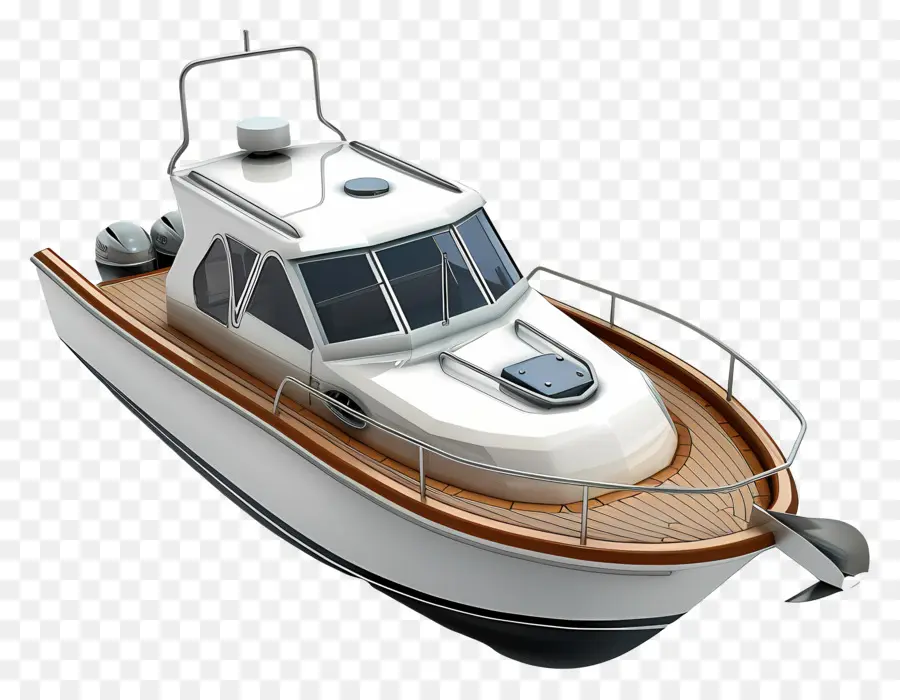 Bateau à Moteur，Bateau Orange PNG