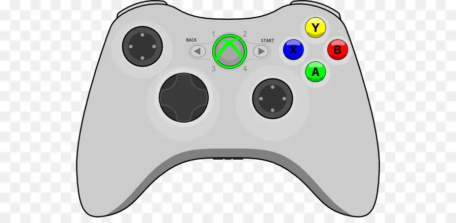 черный，контроллер Xbox 360 PNG