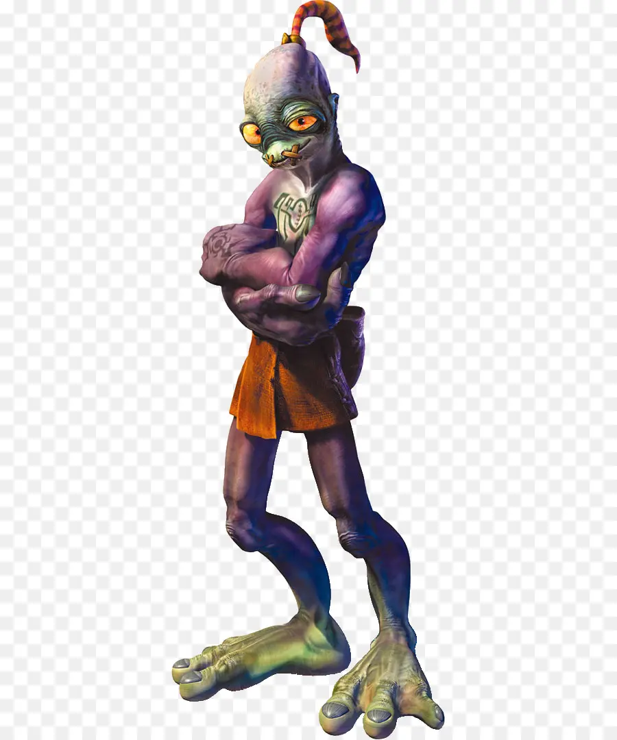 части мы играем Oddworld Абэ，части мы играем уже Мунка PNG