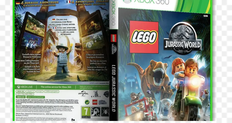 Lego Мир Юрского периода，Xbox 360 PNG