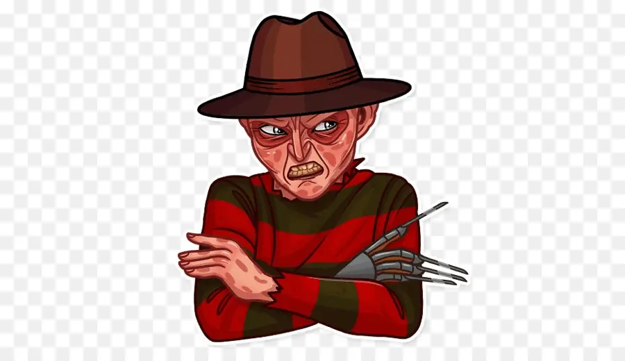 Freddy Krueger，наклейка PNG