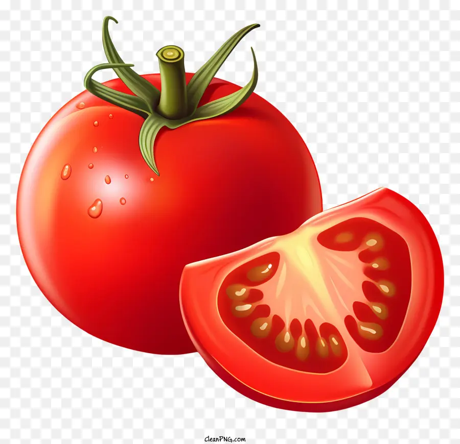 Спелый помидор，помидор нарезать PNG