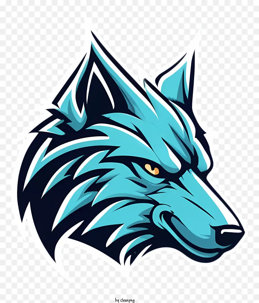 мультфильм，логотип волк PNG