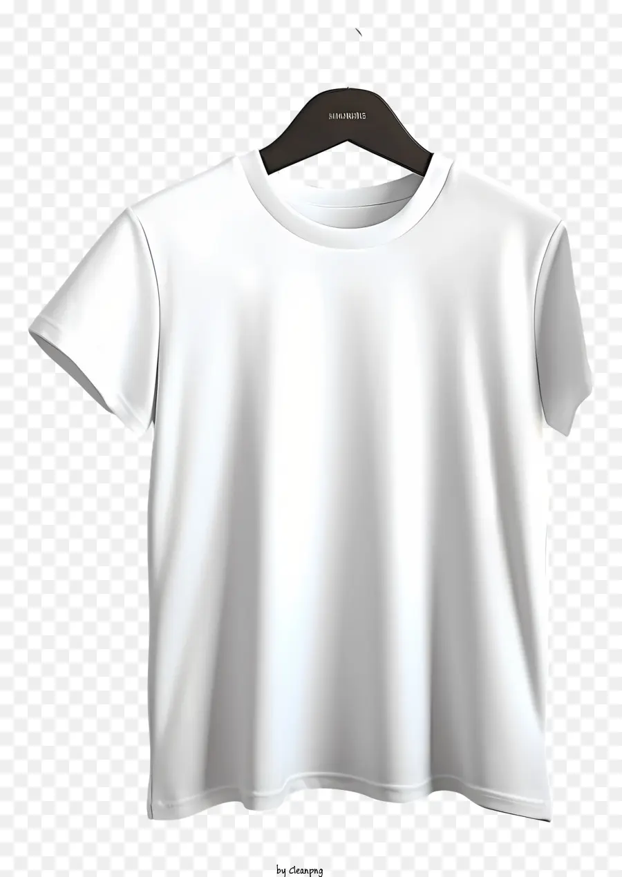 футболка на тканевой вешалке，белый тенниска PNG
