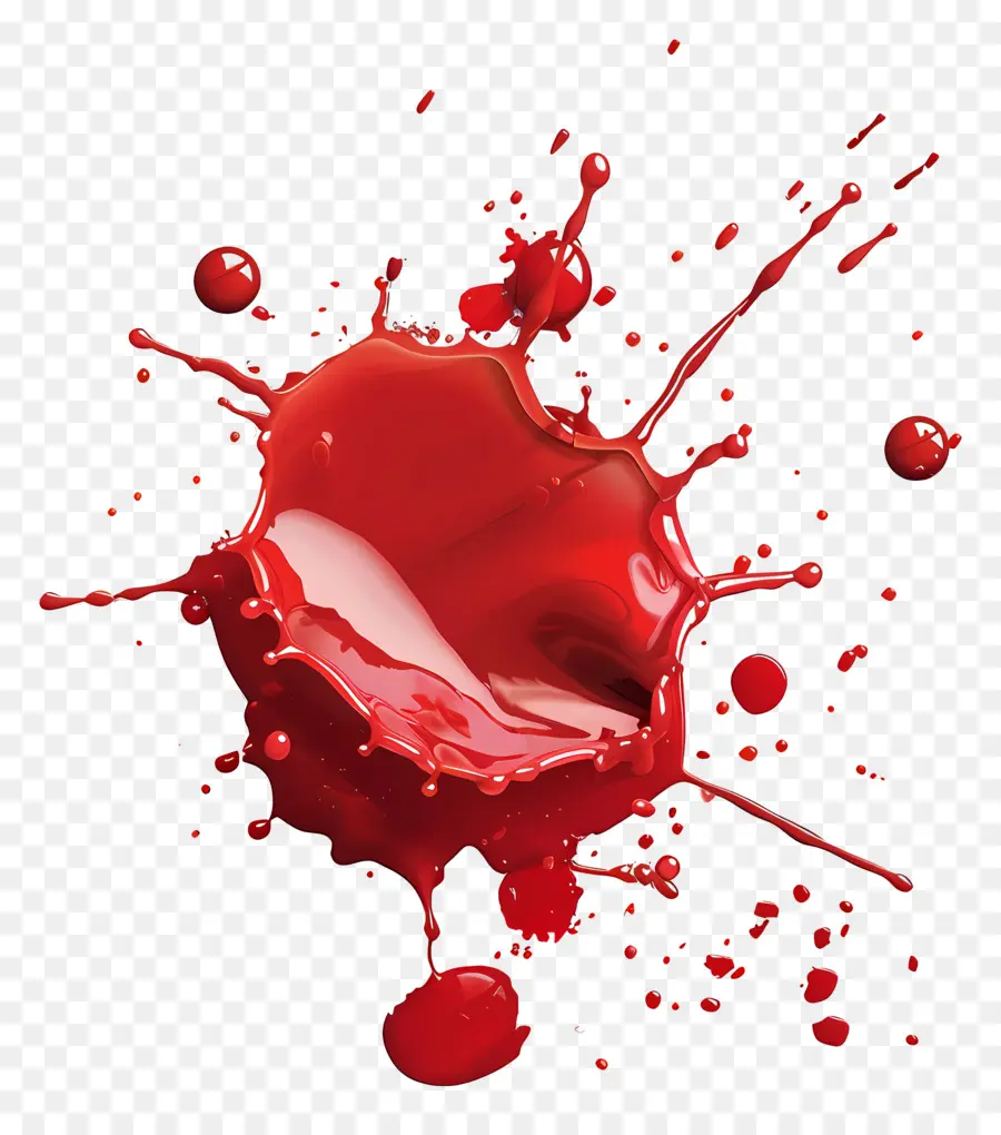 брызги крови，Красная краска PNG