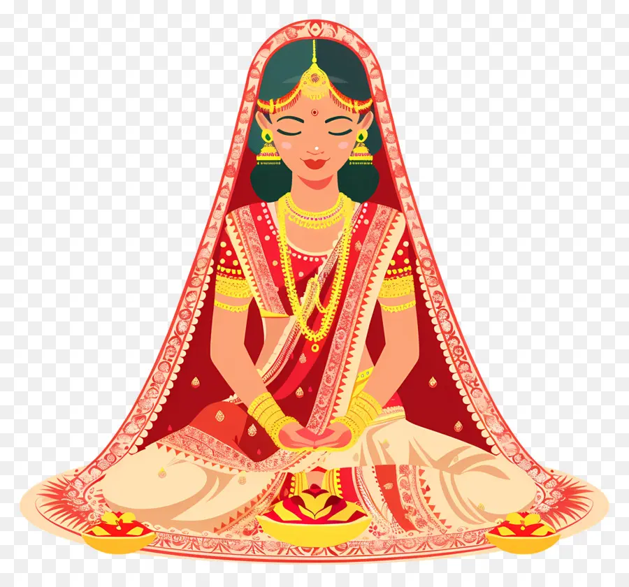 Индуистской свадьбы，индийские невесты PNG
