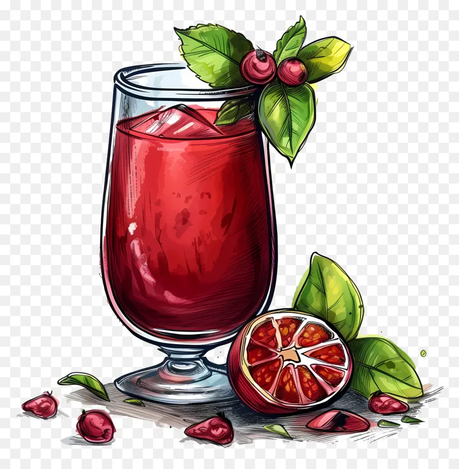 Кокум сок，фруктовый напиток PNG