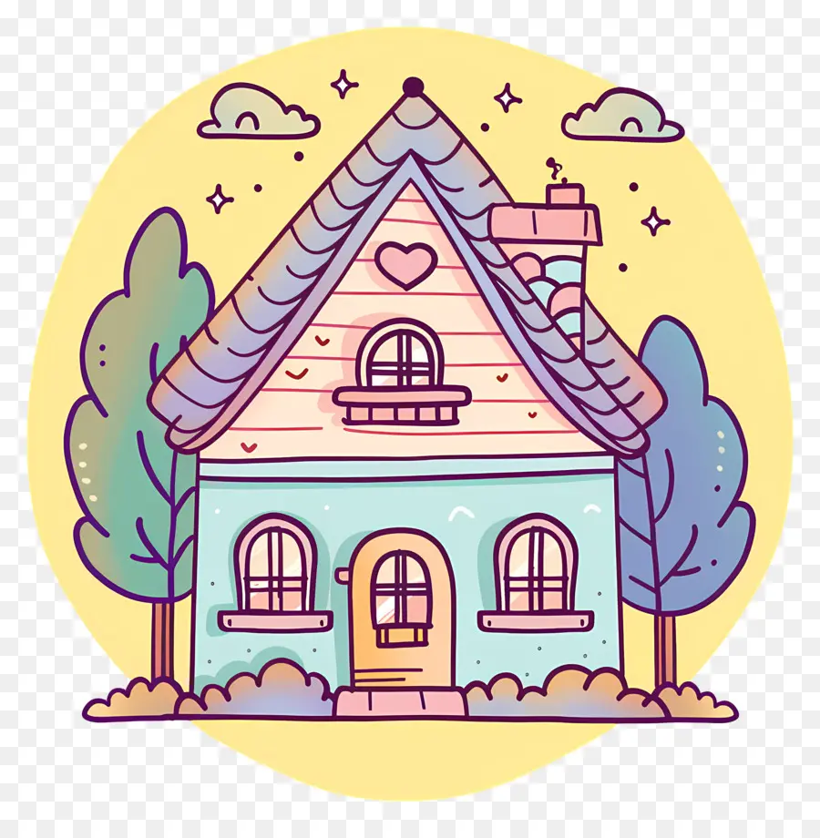 Doodle House，небольшой дом PNG