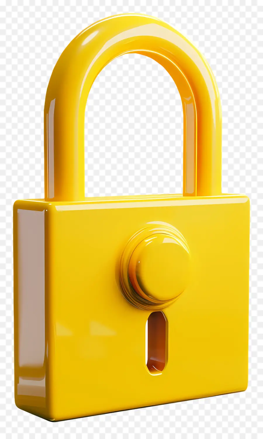 Padlock，Желтый замок PNG