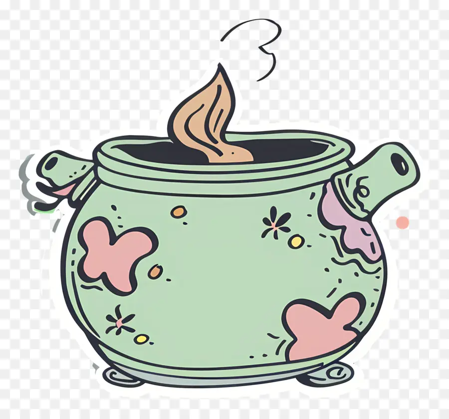 Казан，зеленый чайник PNG