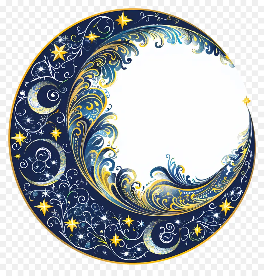 летняя ночь，луна PNG