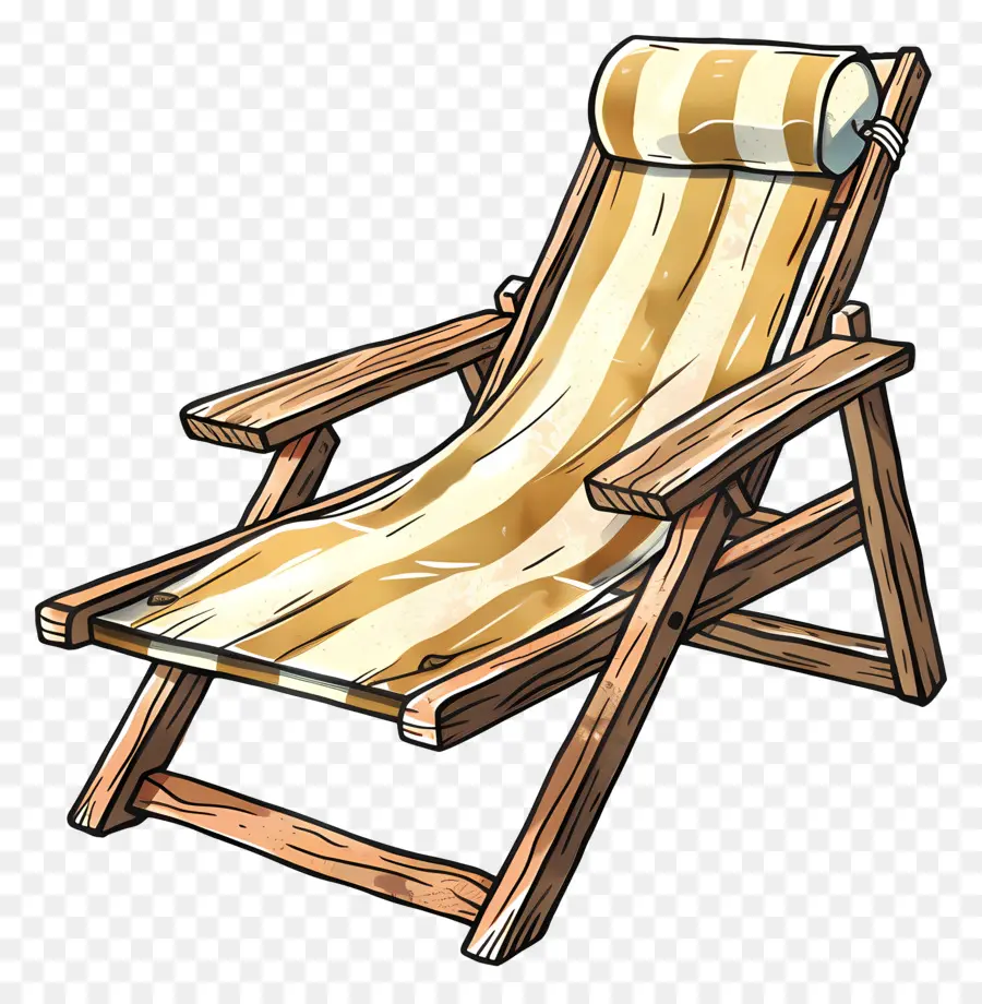 пляжное кресло，Deckchair PNG