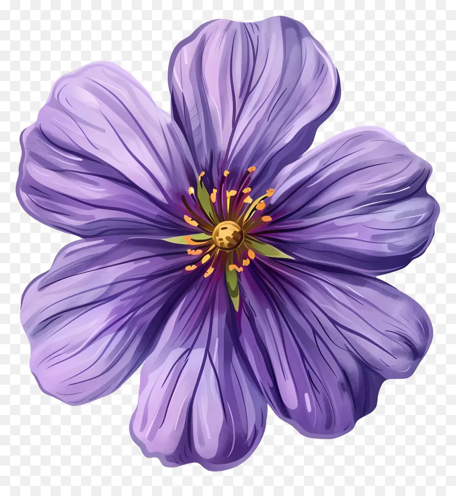 Violet Flower，Голубой цветок PNG