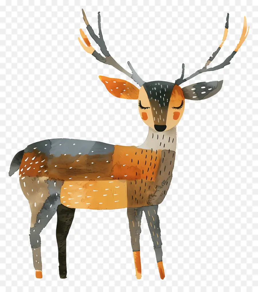 Cartoon Deer，олень PNG