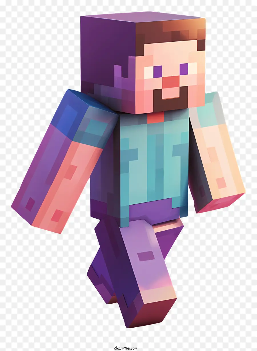 Minecraft Steve，ตัวละคร Minecraft PNG